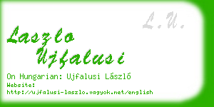 laszlo ujfalusi business card